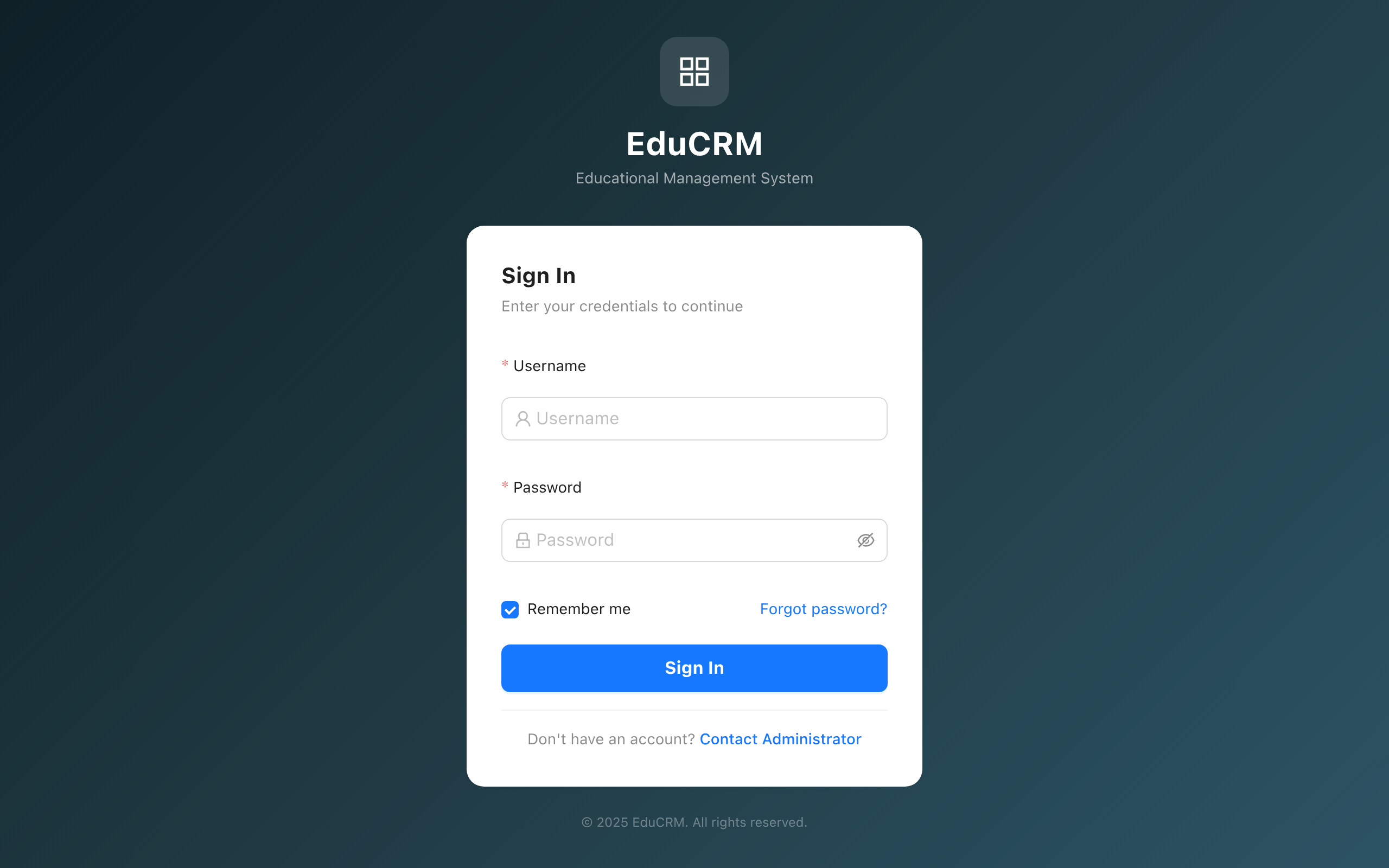 Edu CRM / ERP System